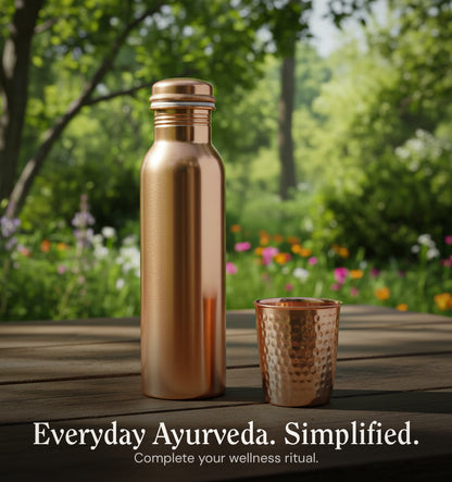 Special Edition Plain Copper Water Bottle | Smooth Matte Finish for Pure Hydration [ Preorder ]